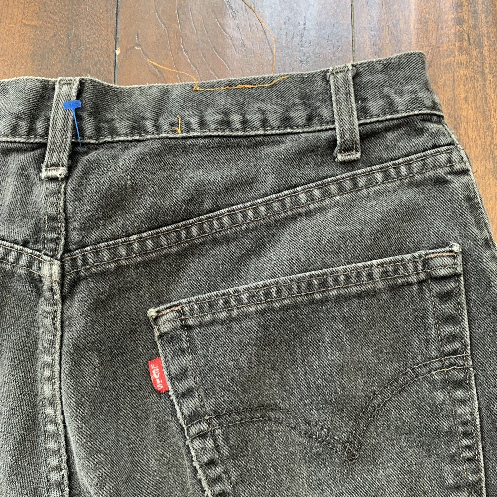 Vintage 90s Levis 505 XX 34x32 No Selvedge 501 USA Jeans Black Canada Act 32x28