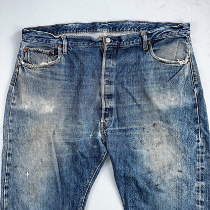 Levis 501 Vintage 70s SS Redline Selvedge USA XX Jeans Med Wash 48x30 Act 44x24