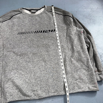 Nike 2XL Silver Tag Sweatshirt 90s VTG Crewneck Y2K Speed Stained Air Max Promo