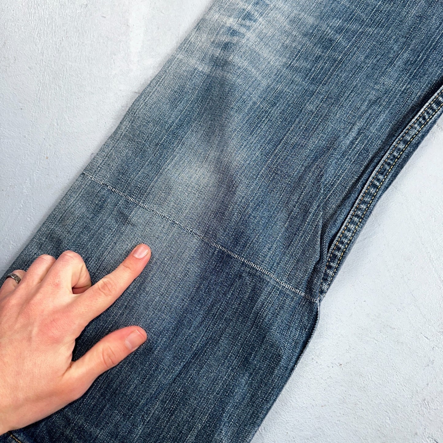 Levis 501 Vintage Y2K XX Straight Leg Jeans Blue Crazy Wash 36x34 Act 34x31