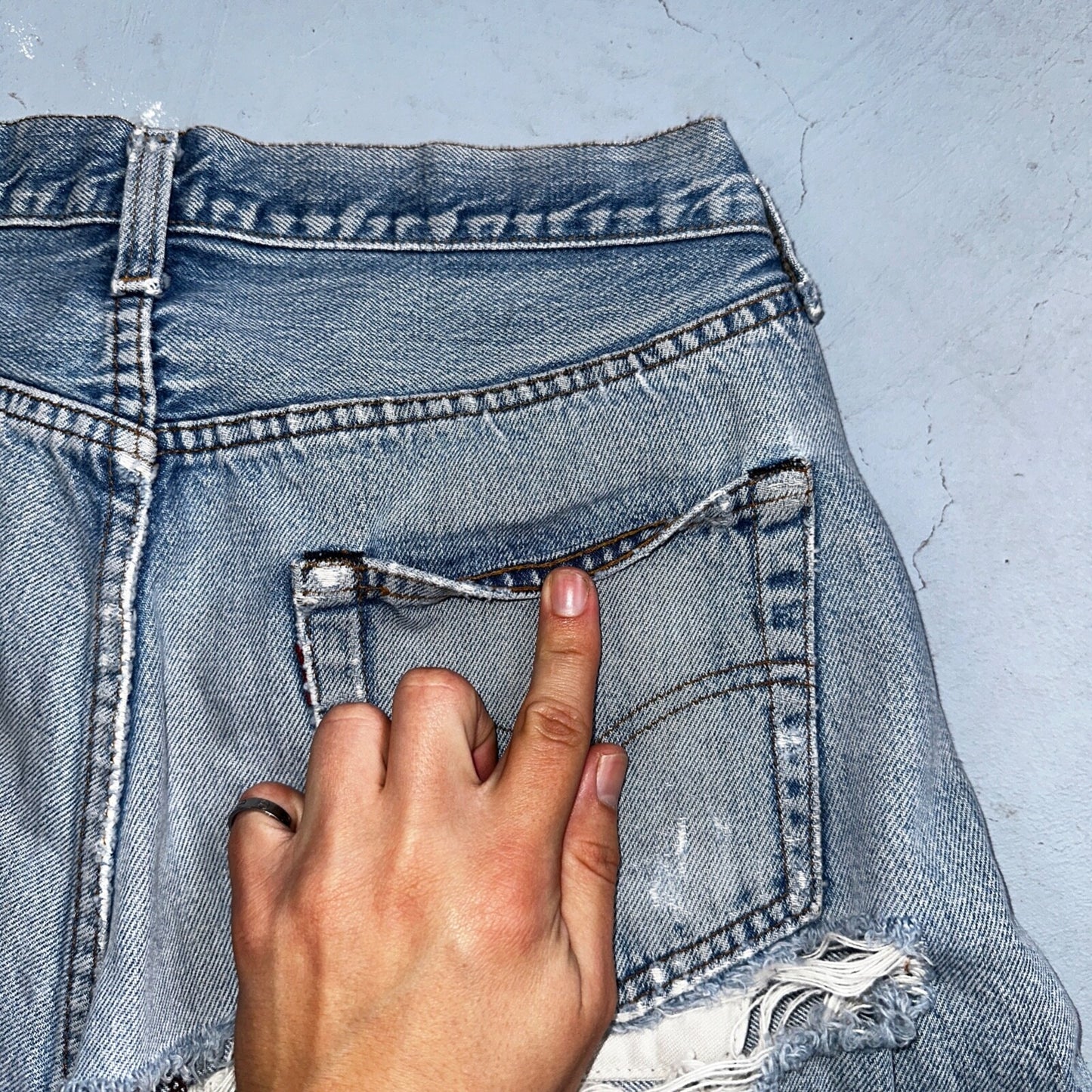 Levis 501 Vintage 80s Redline Selvedge USA XX Jeans Light Wash 1980s Act 29x28