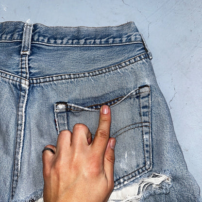 Levis 501 Vintage 80s Redline Selvedge USA XX Jeans Light Wash 1980s Act 29x28