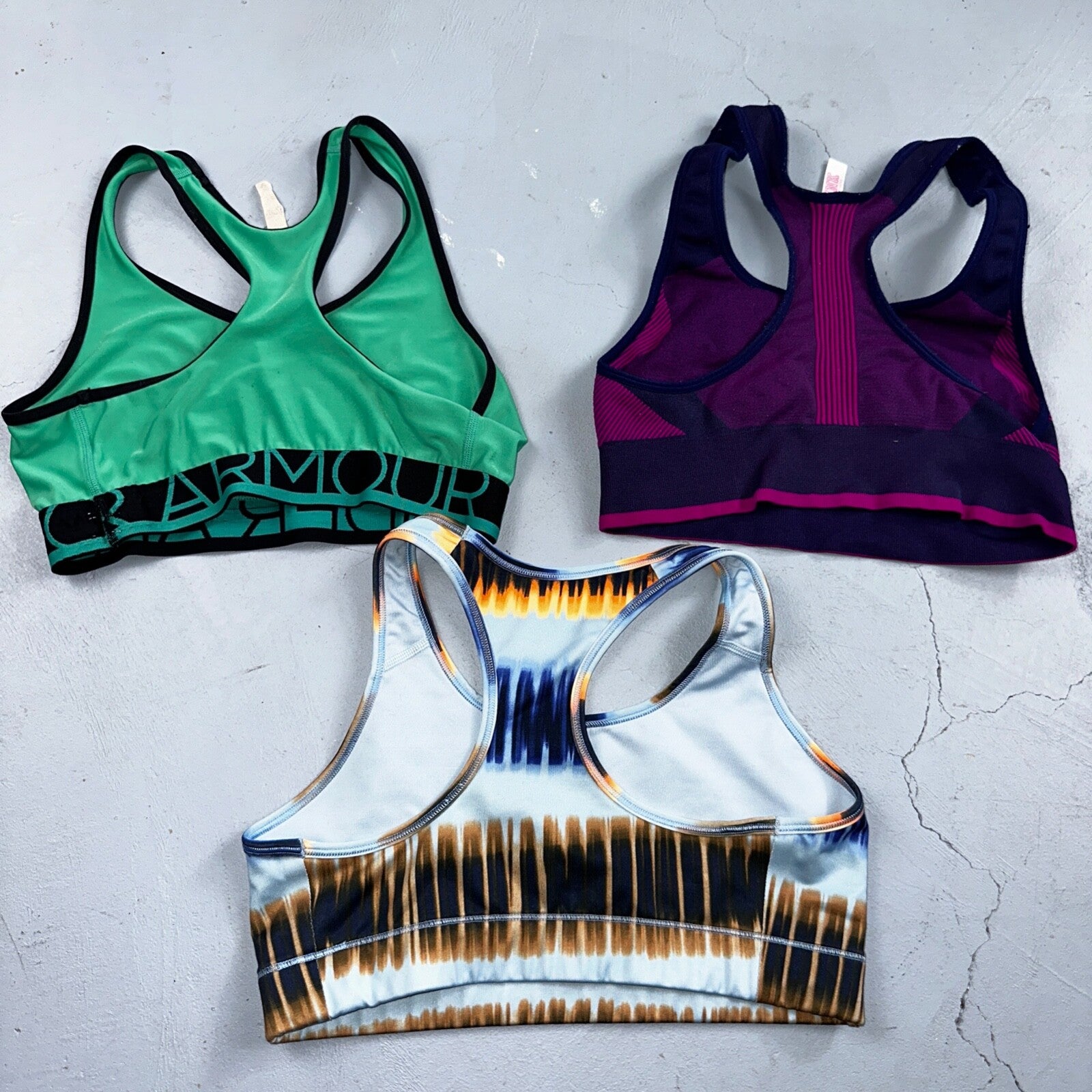 Nike Sports Bra Womens M Swoosh Outdoor Running Workout Lot of 3 Pink