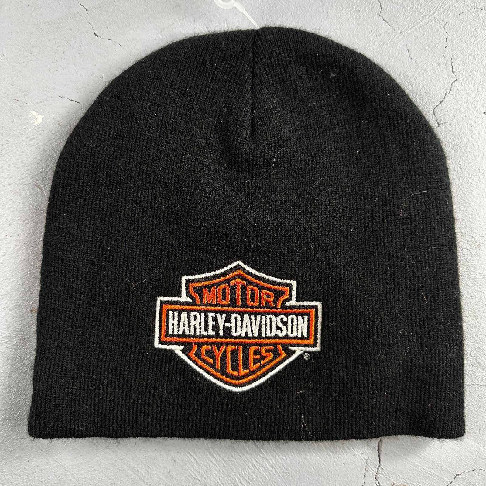 Harley Davidson Logo Knit Beanie Black Color Military Overseas Embroidery 2017
