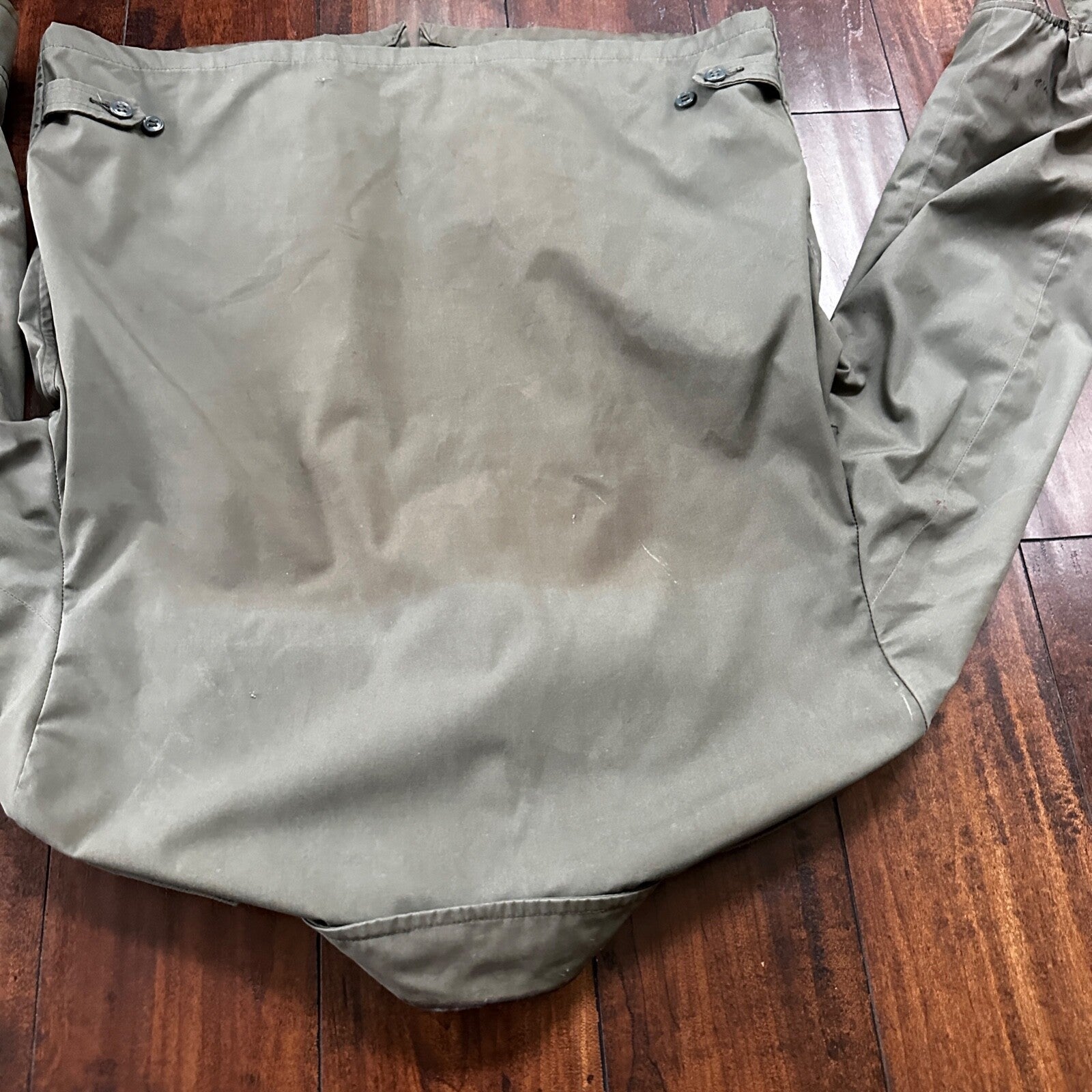 VTG 1960s AG-274 Military Green Water Repellent Jacket 42R Gabardine Rockabilly