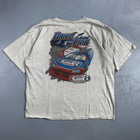 Vintage Dale Earnhardt Richard Petty Winston Cup Shirt Mens 2XL AOP NASCAR Y2K