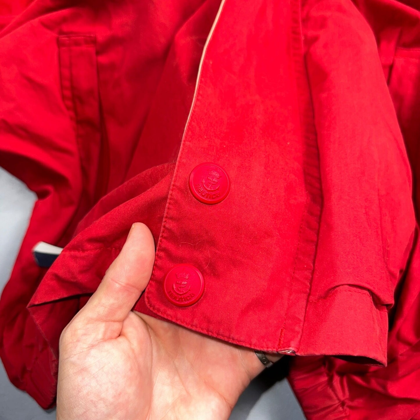 Nautica Jacket Adult Large Full Zip USA 90s Performance Mens N1 Red Rare
