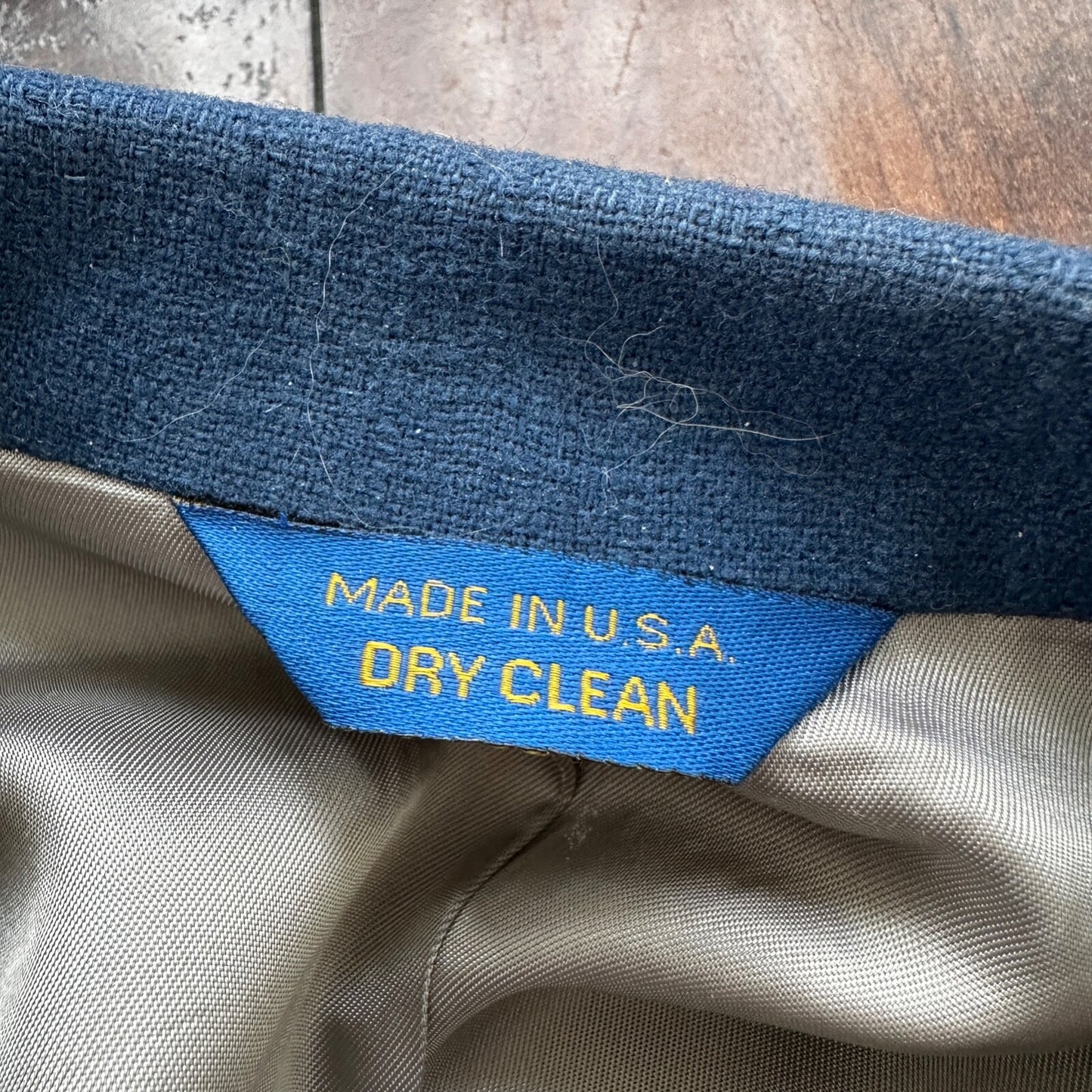 VTG Pendleton Jacket Blazer Men's 42 Blue 100% Pure Virgin Wool USA Western 70s