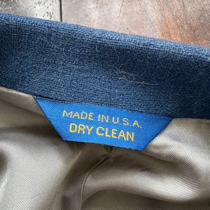 VTG Pendleton Jacket Blazer Men's 42 Blue 100% Pure Virgin Wool USA Western 70s