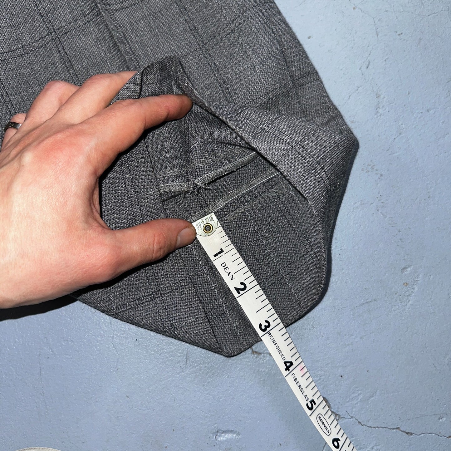 VTG Mens 2 PC Suit 38 Jacket Coat Pants Gray Rockabilly 60s 1960s Petrocelli