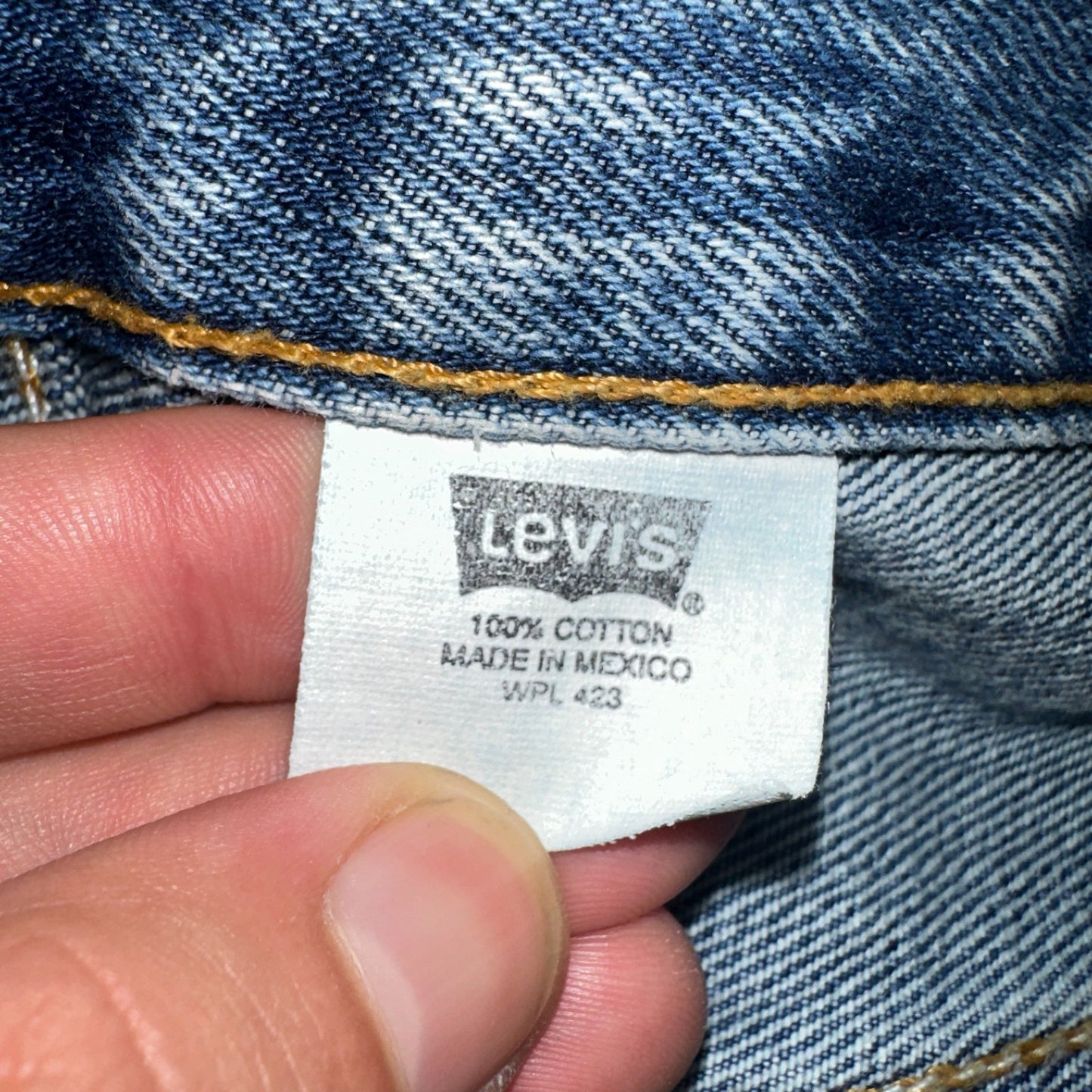 Levis 501 Vintage Y2K 90s XX Straight Leg Jeans Blue Med Wash 38x34 Act 37x33