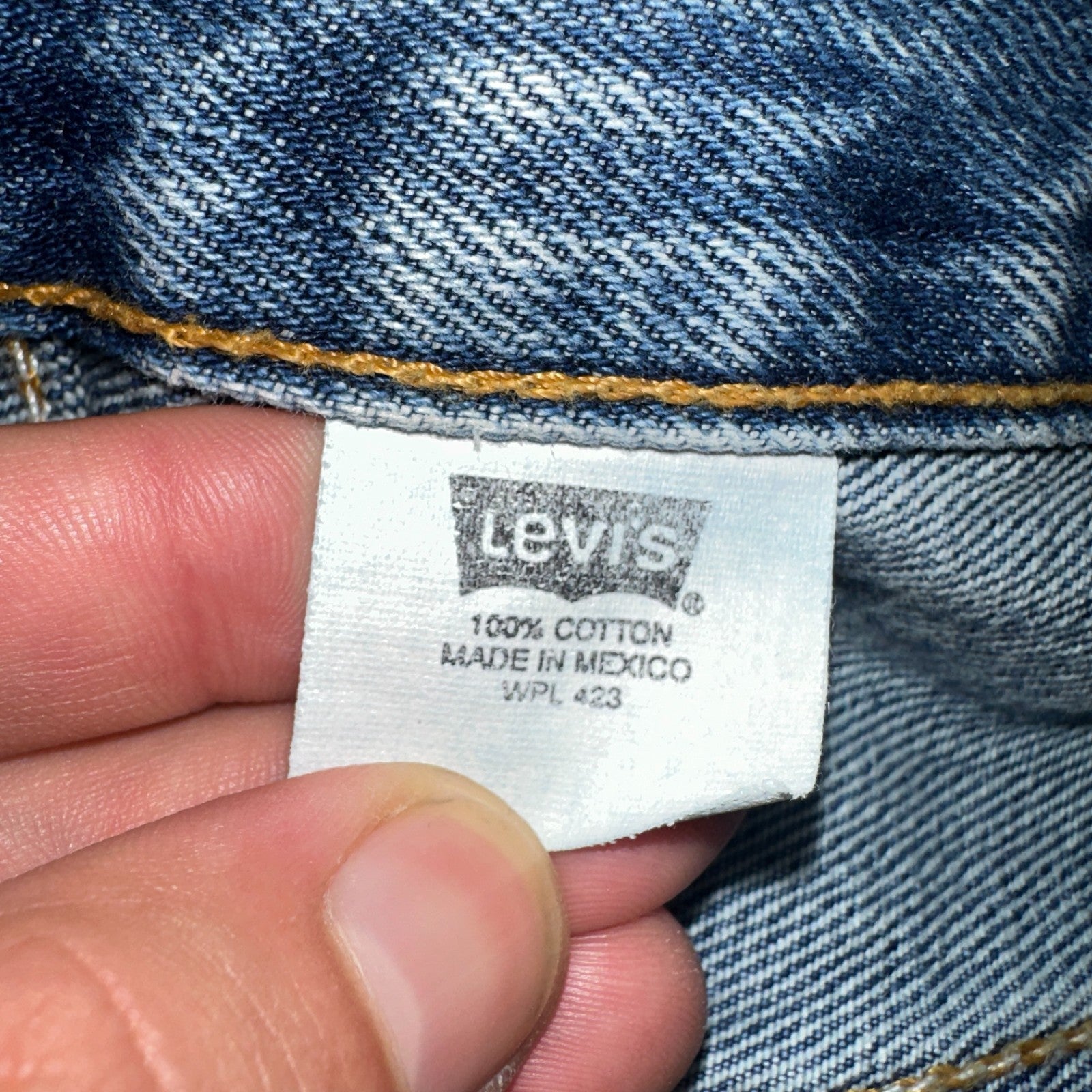 Levis 501 Vintage Y2K 90s XX Straight Leg Jeans Blue Med Wash 38x34 Act 37x33