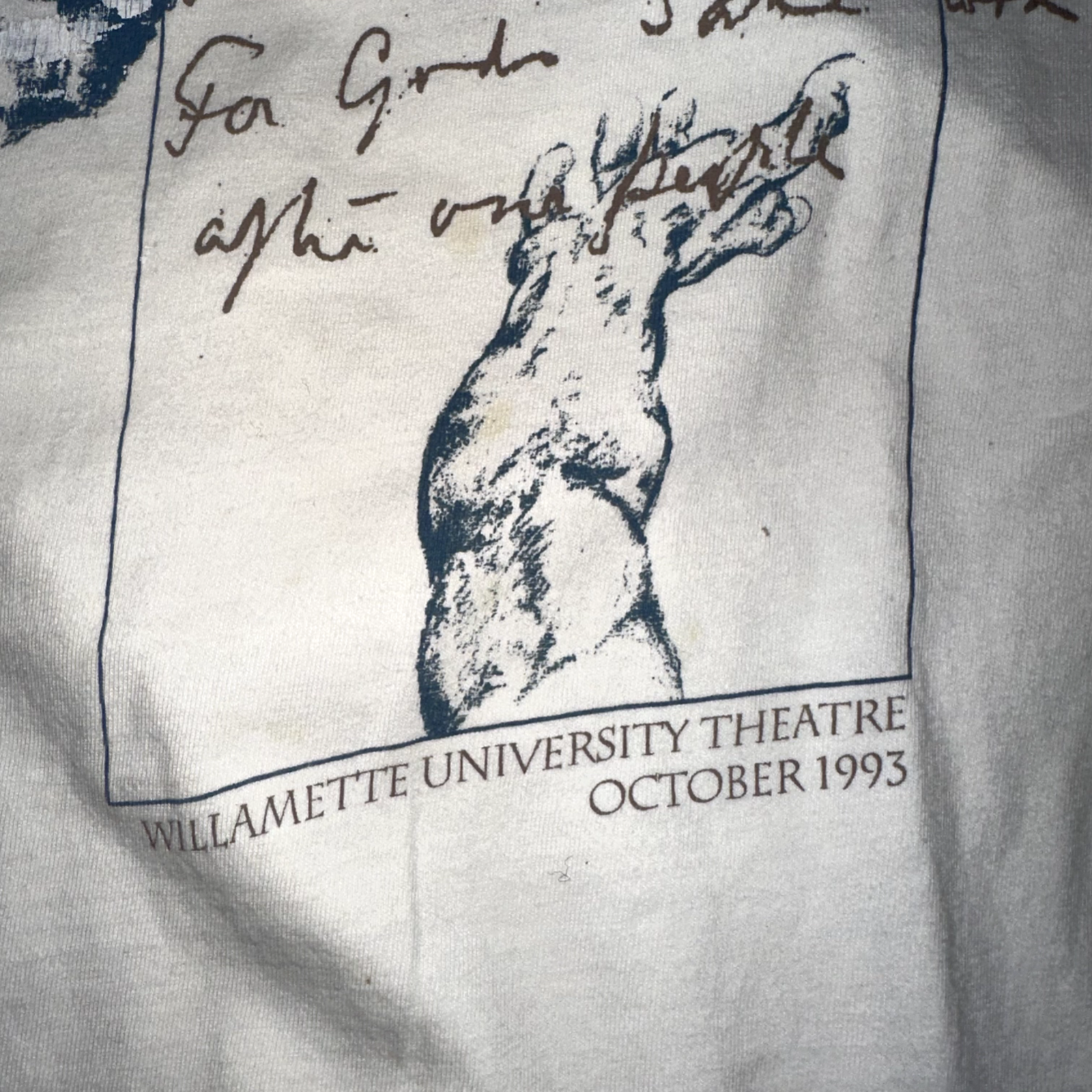 Terra Nova Vintage T Shirt Willamette University Salem Oregon Theatre Music Art