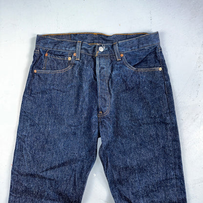 Levis 501 Vintage 90s USA XX Straight Leg Jeans Blue Dark Wash 34x32 Act 31x29