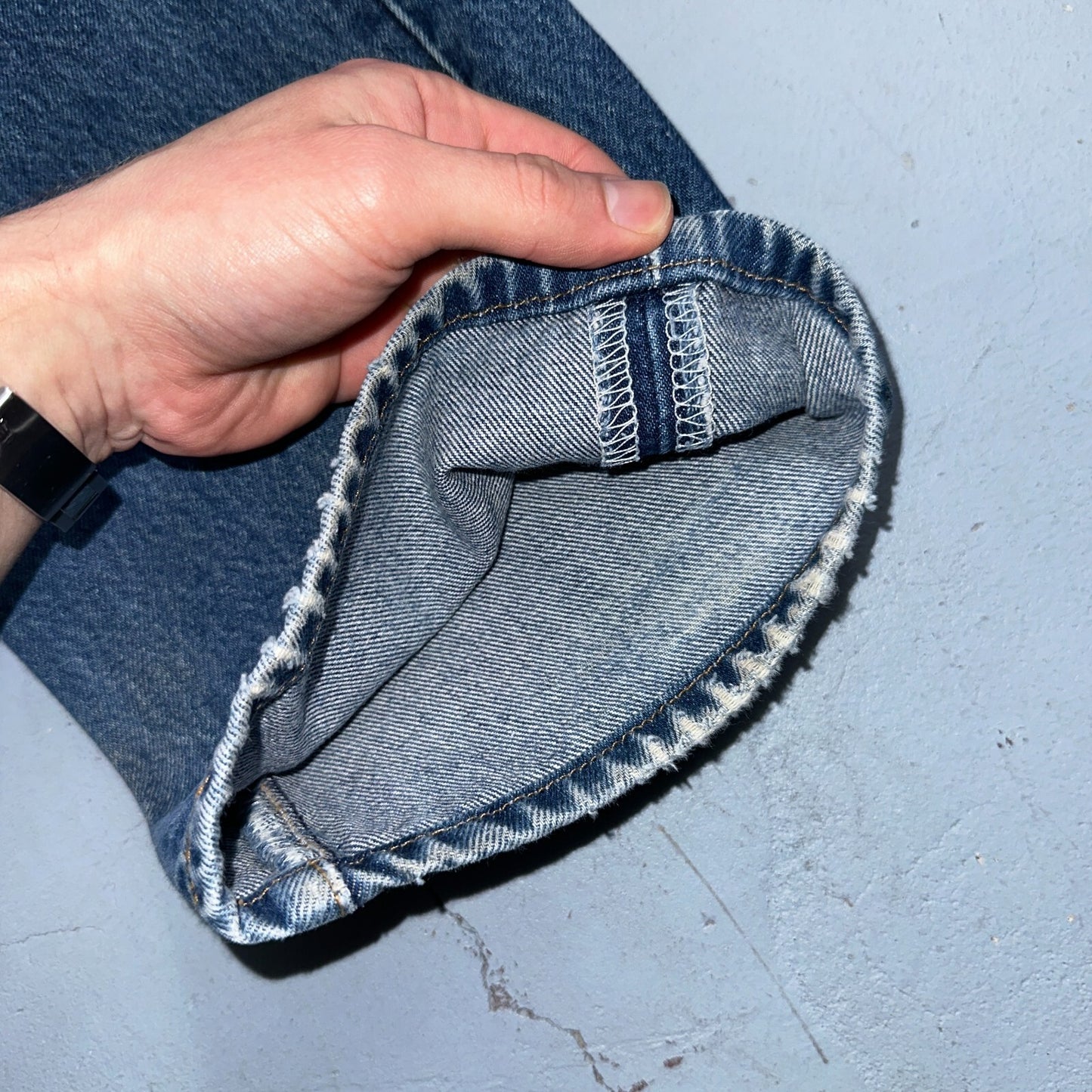 Levis 501 Vintage Y2K XX Straight Leg Jeans 90s Blue Med Wash 35x33 Act 33x29