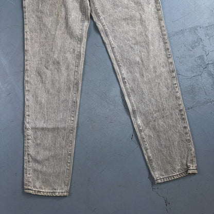 Levis 501 Vintage Jeans Women's Size 5 Gray Button Fly 22x29 USA Acid Wash