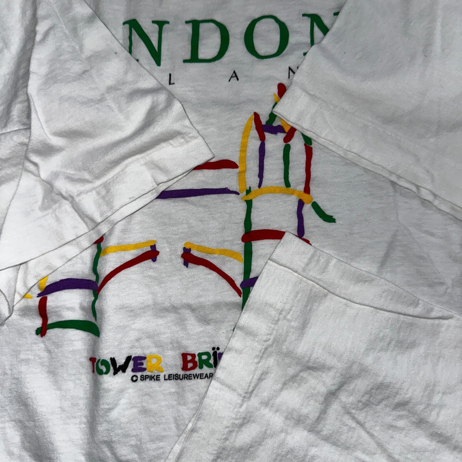 London England VTG T Shirt Tower Bridge Single Stitch Europe Travel Graphic