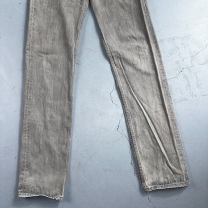 Levis 501 Vintage 90s USA XX Straight Leg Jeans Gray Med Wash 30x36 Act 28x34
