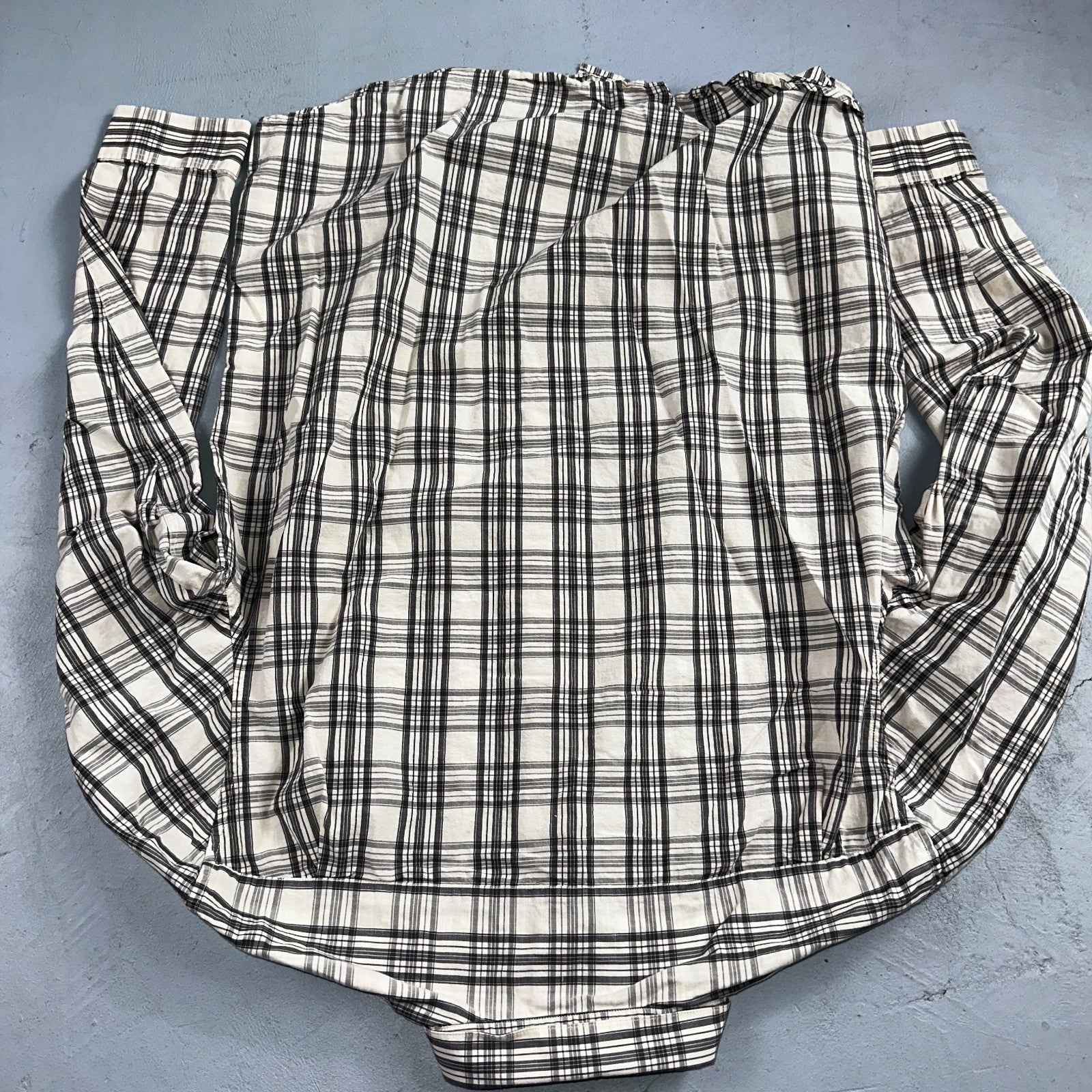 Vince Men’s Sz XL Plaid Sport Shirt Linen Blend Long Sleeve Button Down