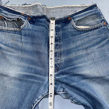 Levis 501 Vintage 80s Redline Selvedge USA XX Jeans Med Wash 31x36 Act 30x30