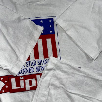 Lipton Tea VTG T Shirt USA Screen Stars America Banner Americana Pop Culture