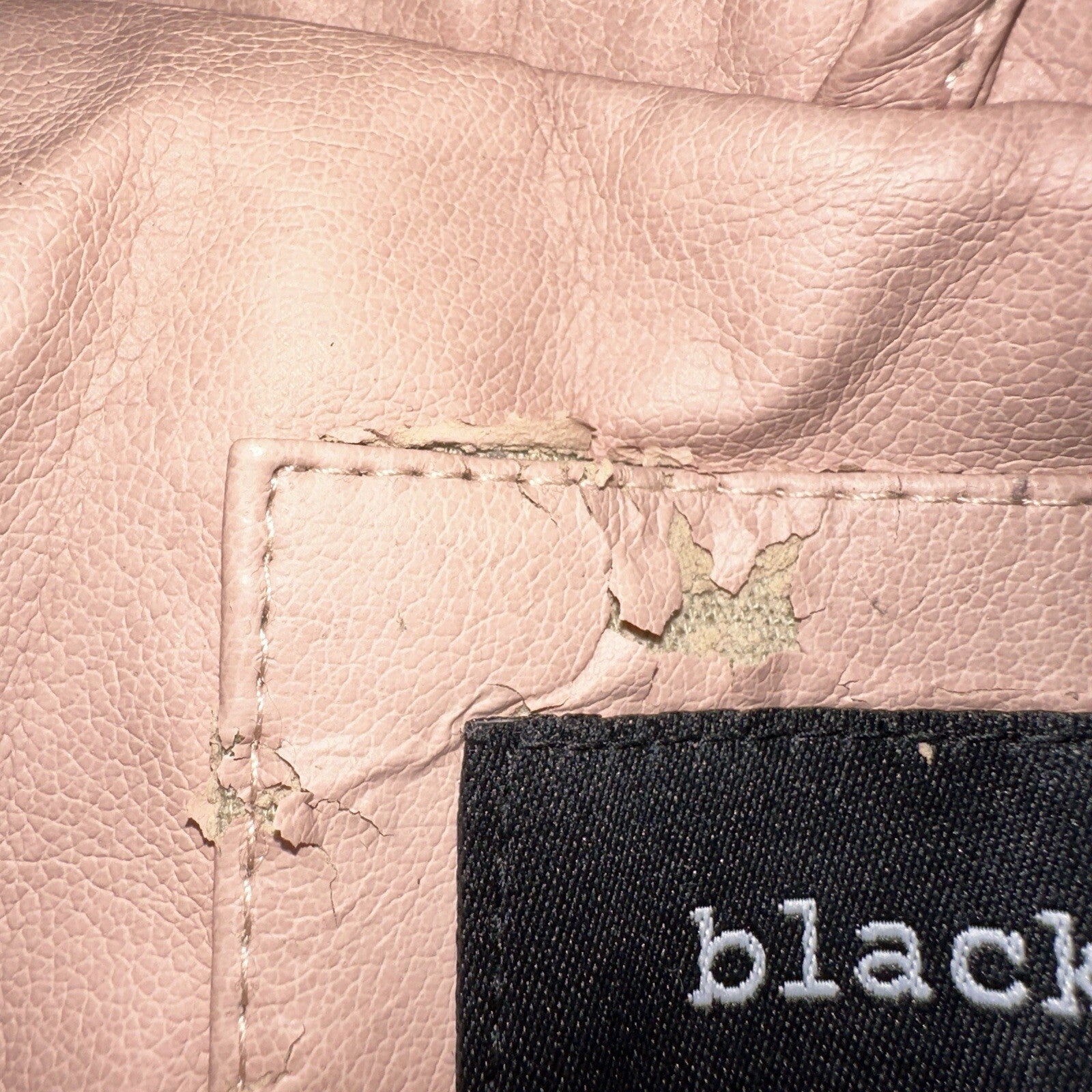 Black Rivet Women's Leather Jacket S Pink Moto Biker Zippered Baddie Biker