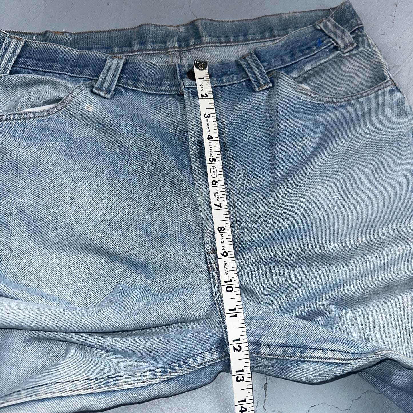 Levis 517 Vintage 80s USA Orange Tab Bootcut Flare Blue Jeans Talon Act 36x30