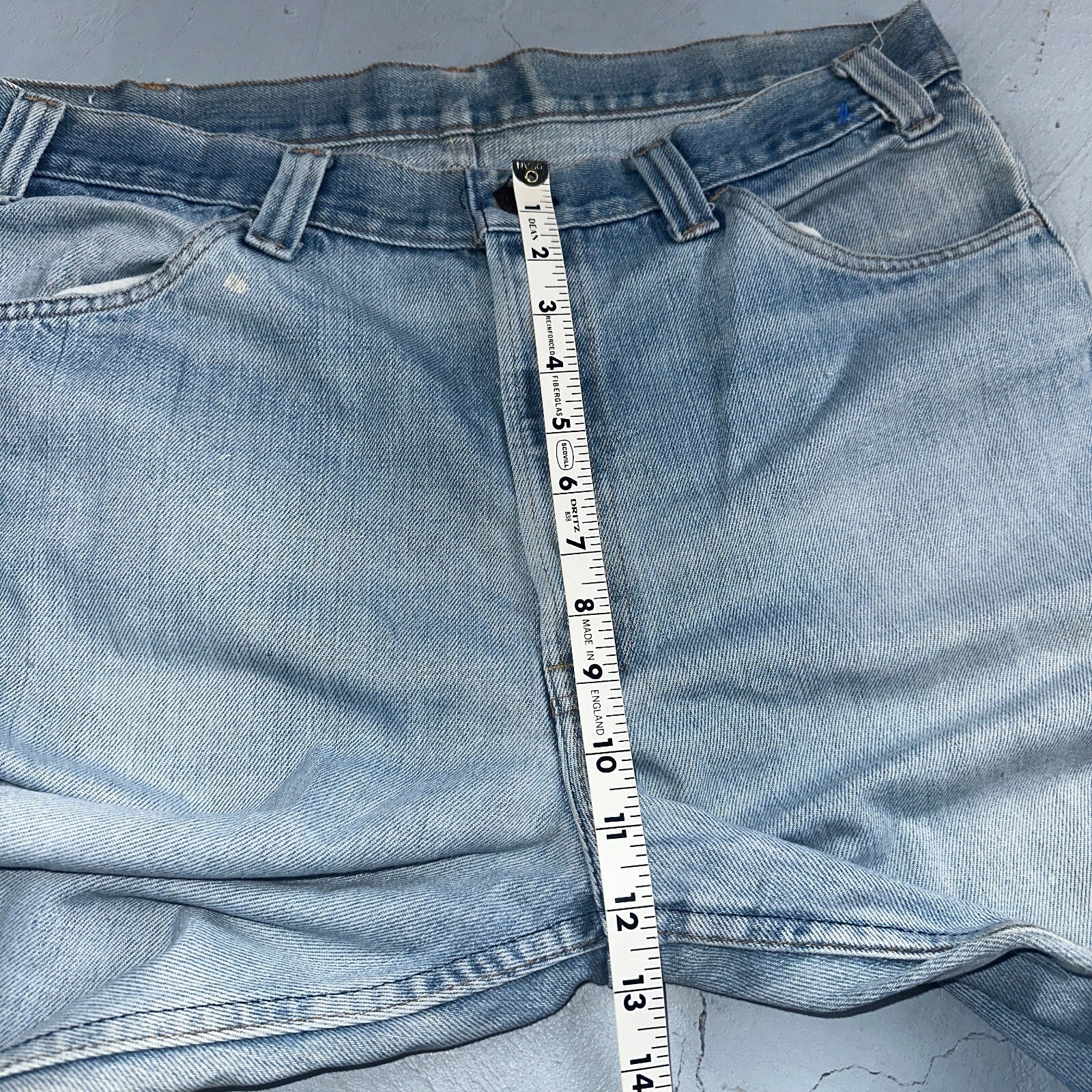 Levis 517 Vintage 80s USA Orange Tab Bootcut Flare Blue Jeans Talon Act 36x30