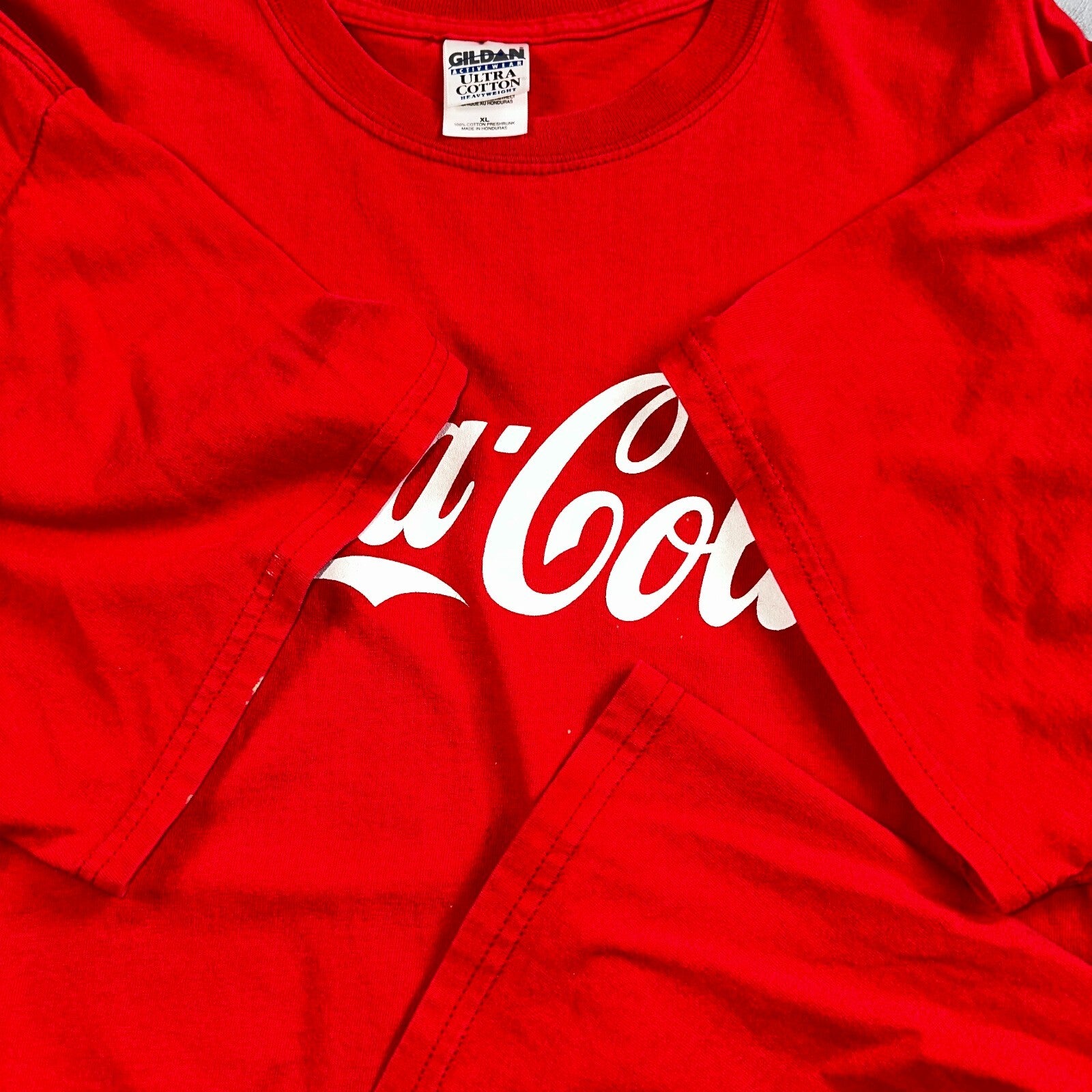 Coca Cola Soda VTG T Shirt Y2K Red Promo Basic Cool 2000s Drink Energy