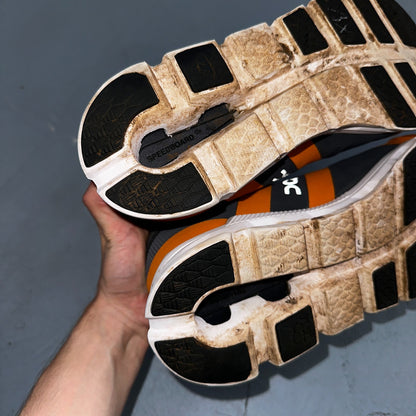 On Cloud Cloud Runner Running Shoes Men’s Sz 12 Orange Gray Athletic Trainers