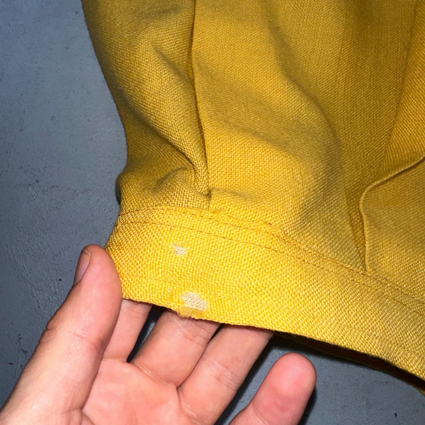 Vintage Marlies Handwebe Tyrol Skirt Yellow Wool Black Lace Trim Austria 50s