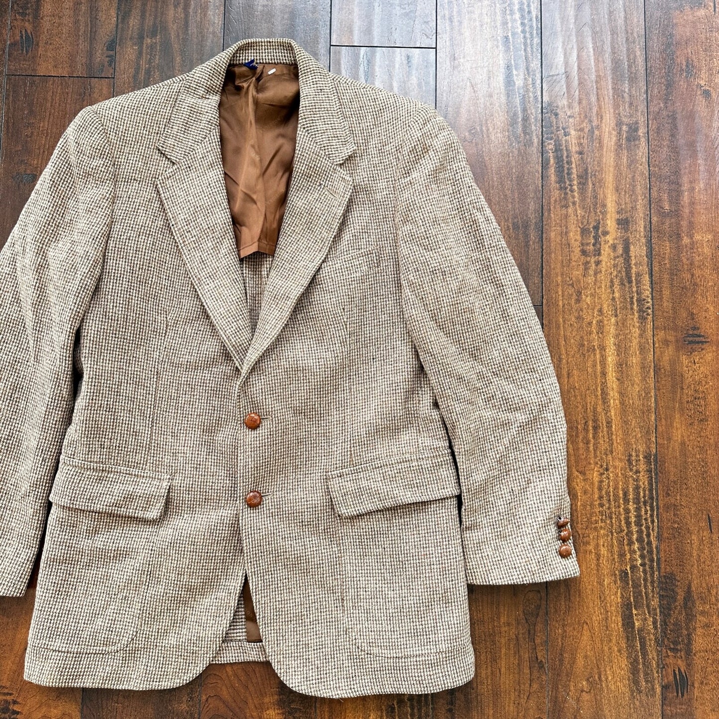 VTG 70s Pendelton Country Traditionals Plaid Single Breasted Blazer Mens Size 38