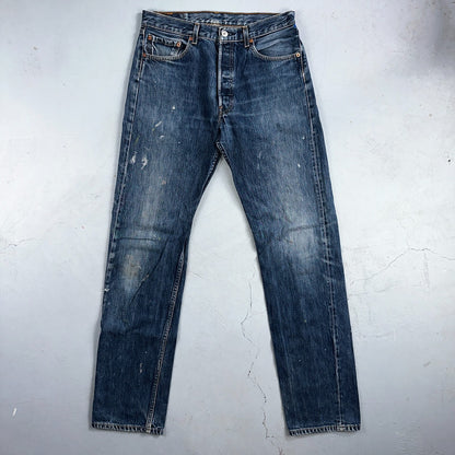 Levis 501 Vintage 90s XX Straight Leg Jeans Y2K Med Wash 33x36 Act 32x34