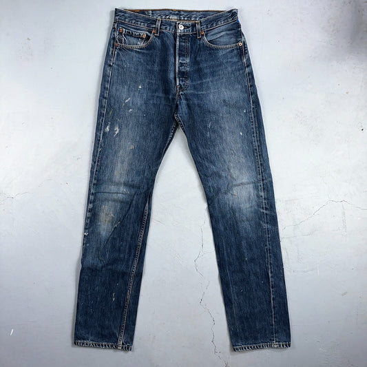 Levis 501 Vintage 90s XX Straight Leg Jeans Y2K Med Wash 33x36 Act 32x34