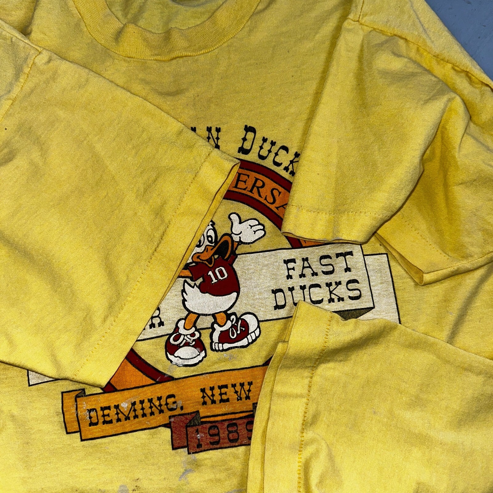 Great American Duck Race VTG T Shirt Deming New Mexico 1989 80s Cute USA