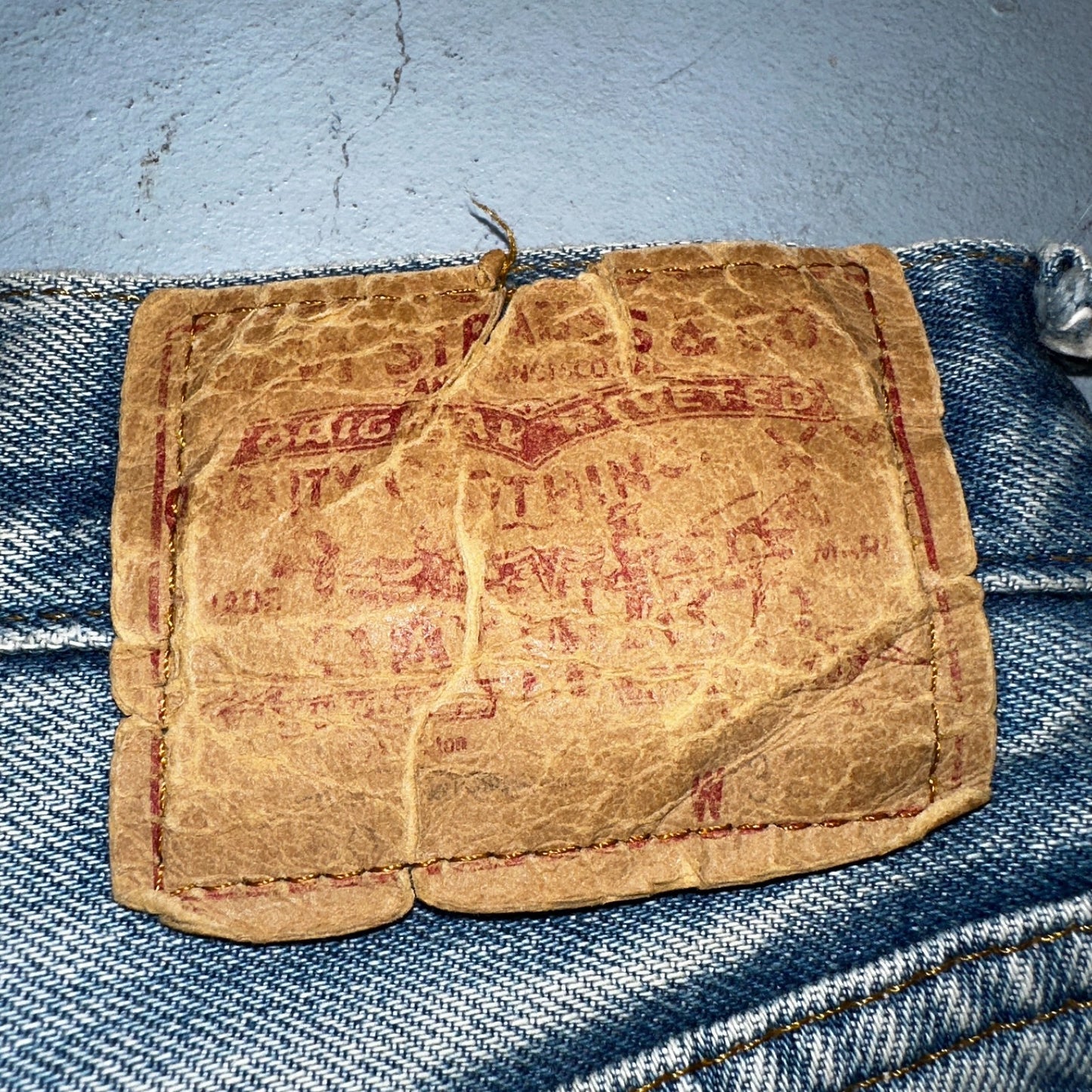 Levis 501 Vintage 80s Redline Selvedge USA XX Jeans Light Wash Worn Act 30x30