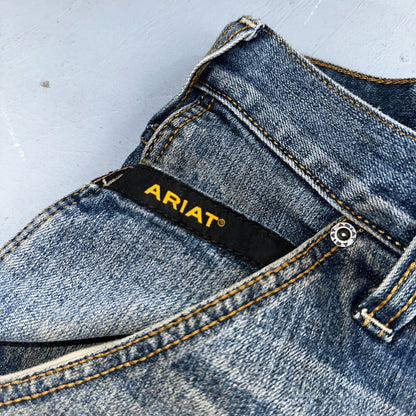 Ariat Rebar Jeans Men's 35x34 Blue M4 Workhorse Edge Boot Cut Western