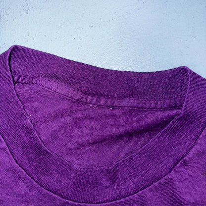 Tennis Tournament Salem Oregon 1985 VTG T Shirt 80s Purple PDX Single Stitch