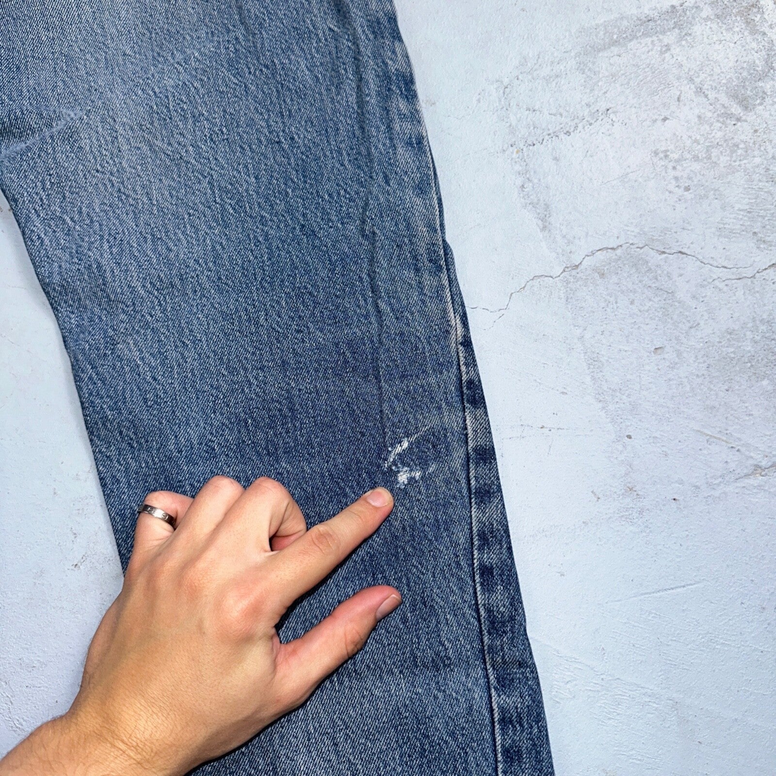 Levis 501 Vintage 80s Redline Selvedge USA XX Jeans Skinny Tailored Act 28X29