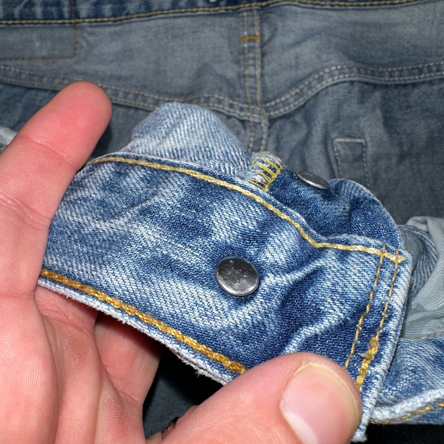 Levis 501 Vintage Y2K XX Straight Leg Jeans Blue Light Wash 34x34 Act 35x30