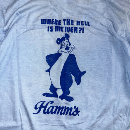 F100 Truck McIver VTG T Shirt Oregon PDX Blue Hamms Yogi Bear Forest Graphic Fun