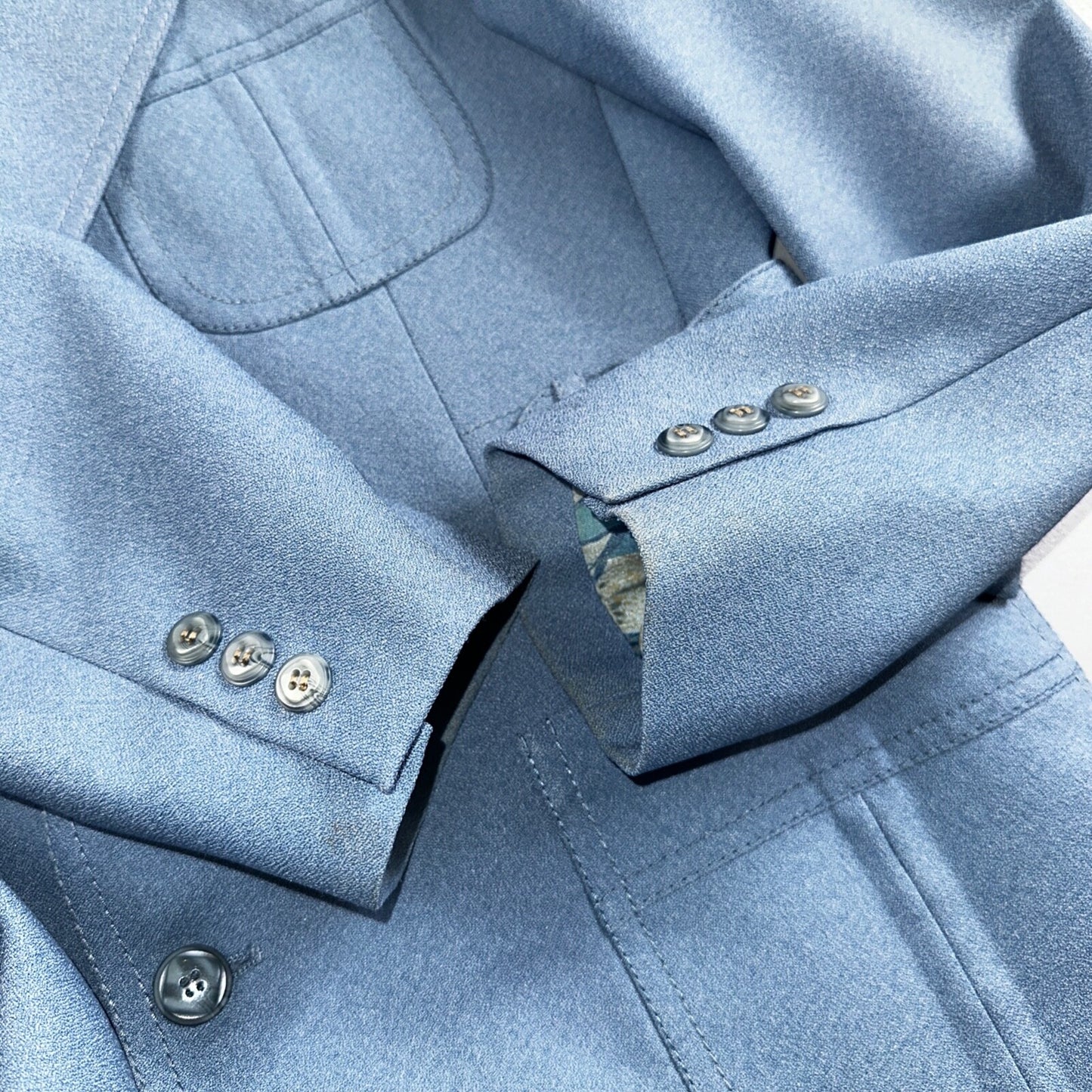 VTG 1960s Mens 2 PC Suit 42 Jacket Coat Pants 60s Lions Den Rockabilly Side Belt