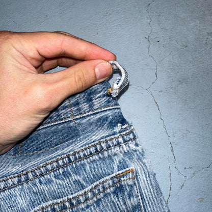 Levis 501 Vintage 90s USA XX Straight Leg Jeans 33x36 Light Wash Act 30x30