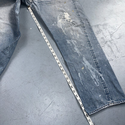 Levis 501 Vintage 80s Redline Selvedge USA XX Jeans Light Wash 40x33 Act 38x30