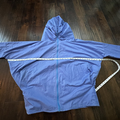 Vintage SMOCK Anorak Pullover Jacket 80s 90s Blue Kaki Robert’s Womens Rockabill