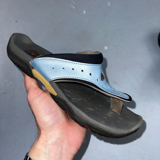 Ecco Unisex Blue Slide Comfort Style Sandals Size 36 Beach Summer Hiking Y2K