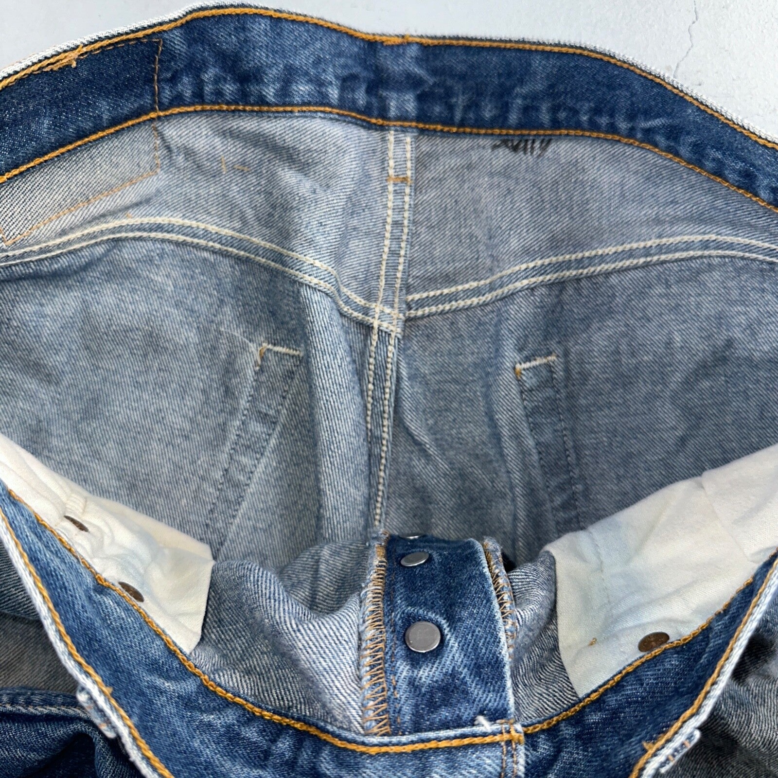 Levis 501 Vintage 90s Mexico Straight Leg Jeans 36x30 Y2K Med Wash Act 33x27