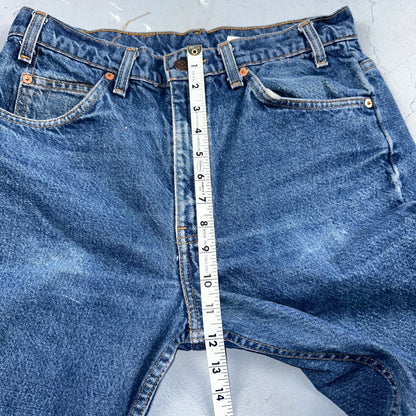 Levis 505 Vintage 90s Orange Tab Jeans Blue Med 501 Wash 33x34 Act 31x33