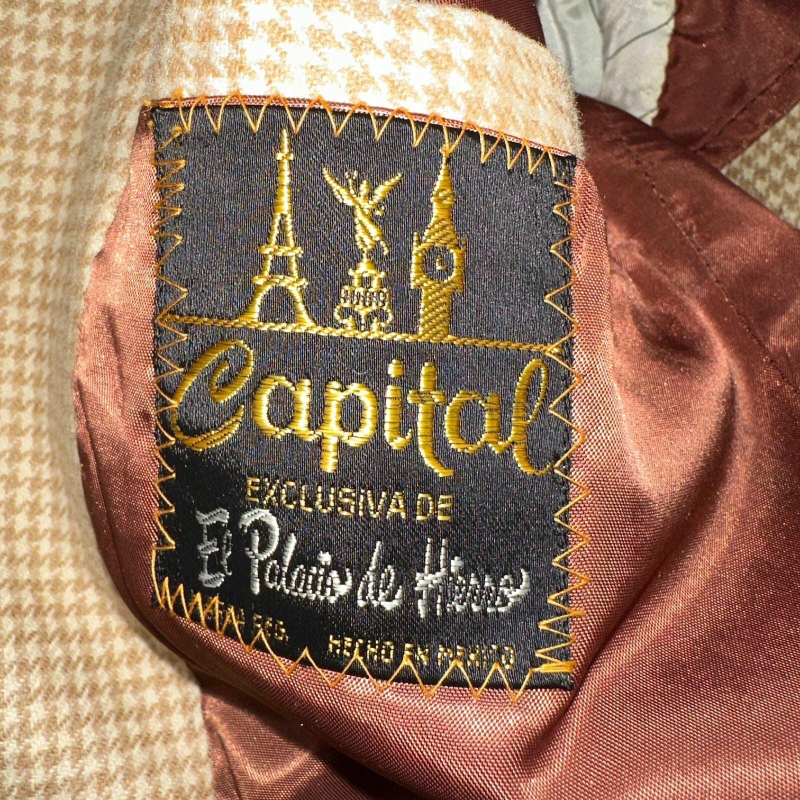 VTG Mens 3 PC Suit 40 Jacket Coat Pants Brown Rockabilly 70s 1970s Complete Fit