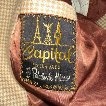 VTG Mens 3 PC Suit 40 Jacket Coat Pants Brown Rockabilly 70s 1970s Complete Fit